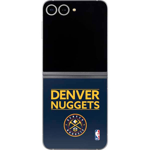 NBA Denver Nuggets Standard - Light Blue Galaxy Z Flip6 Skin