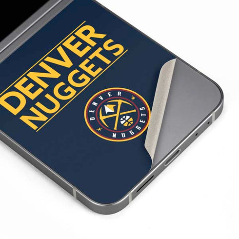NBA Denver Nuggets Standard - Light Blue Galaxy Z Flip6 Skin