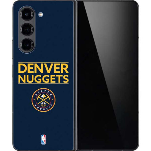NBA Denver Nuggets Standard - Light Blue Galaxy Z Fold5 5G Skin