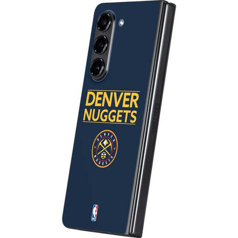 NBA Denver Nuggets Standard - Light Blue Galaxy Z Fold5 5G Skin