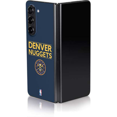 NBA Denver Nuggets Standard - Light Blue Galaxy Z Fold5 5G Skin