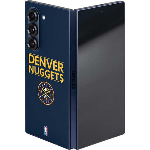 NBA Denver Nuggets Standard - Light Blue Galaxy Z Fold6 Skin