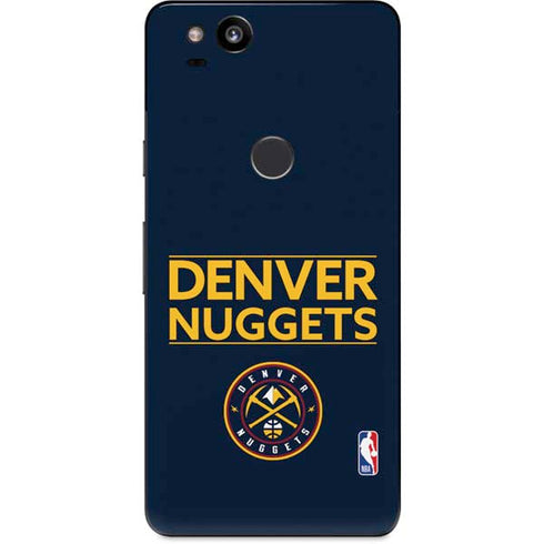 NBA Denver Nuggets Standard - Light Blue Google Pixel 2 Skin