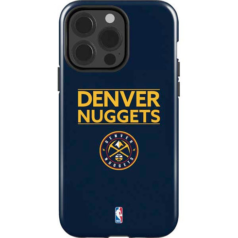 NBA Denver Nuggets Standard - Light Blue iPhone 15 Pro Impact Case