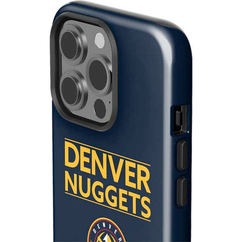 NBA Denver Nuggets Standard - Light Blue iPhone 15 Pro Impact Case