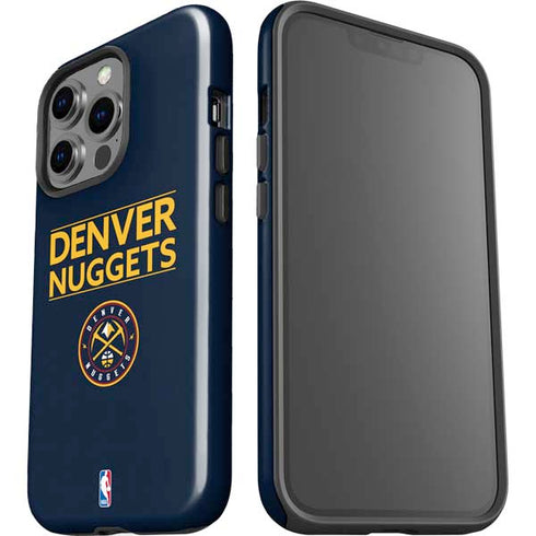 NBA Denver Nuggets Standard - Light Blue iPhone 15 Pro Impact Case