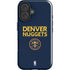 NBA Denver Nuggets Standard - Light Blue iPhone 16 Impact Case