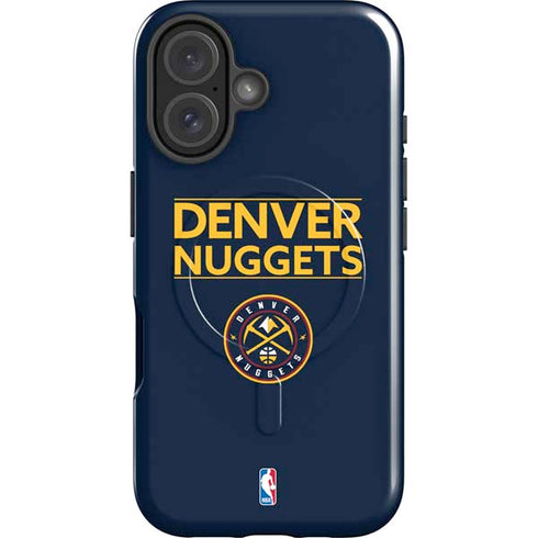 NBA Denver Nuggets Standard - Light Blue iPhone 16 Magsafe Impact Case