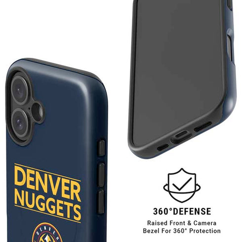 NBA Denver Nuggets Standard - Light Blue iPhone 16 Magsafe Impact Case