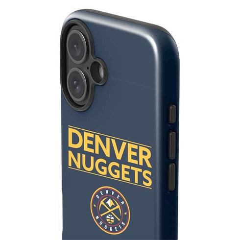 NBA Denver Nuggets Standard - Light Blue iPhone 16 Plus Impact Case