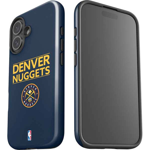 NBA Denver Nuggets Standard - Light Blue iPhone 16 Plus Impact Case