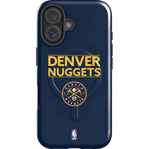 NBA Denver Nuggets Standard - Light Blue iPhone 16 Plus Magsafe Impact Case