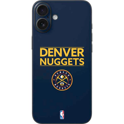 NBA Denver Nuggets Standard - Light Blue iPhone 16 Plus Skin