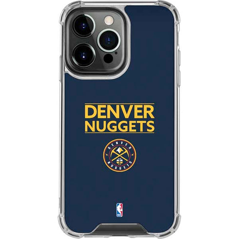 NBA Denver Nuggets Standard - Light Blue iPhone 16 Pro Clear Case