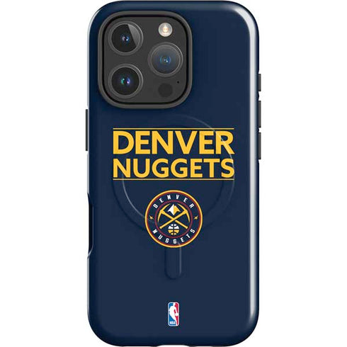 NBA Denver Nuggets Standard - Light Blue iPhone 16 Pro Magsafe Impact Case