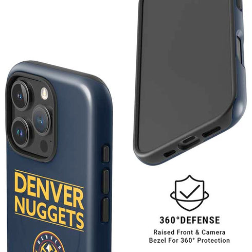 NBA Denver Nuggets Standard - Light Blue iPhone 16 Pro Magsafe Impact Case