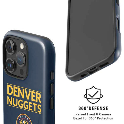 NBA Denver Nuggets Standard - Light Blue iPhone 16 Pro Max Magsafe Impact Case