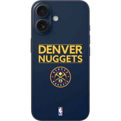 NBA Denver Nuggets Standard - Light Blue iPhone 16 Skin