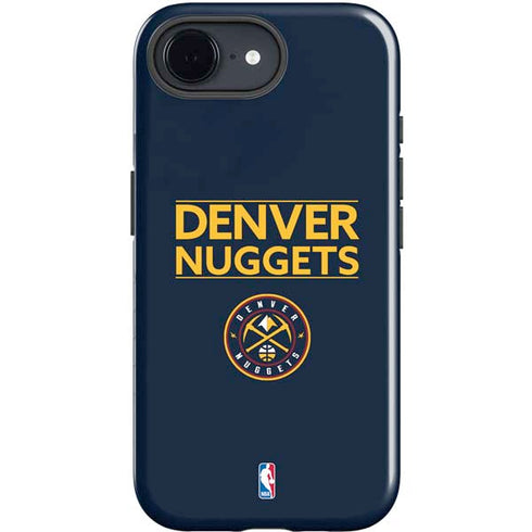 NBA Denver Nuggets Standard - Light Blue iPhone 16e Impact Case
