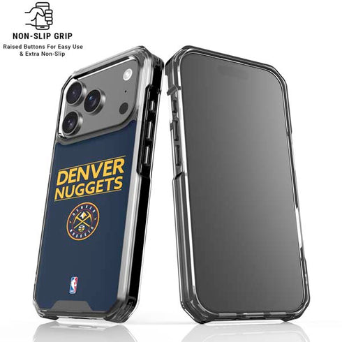 NBA Denver Nuggets Standard - Light Blue iPhone 18 Pro Clear Case