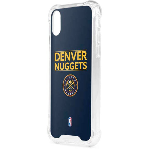 NBA Denver Nuggets Standard - Light Blue iPhone XS Clear Case