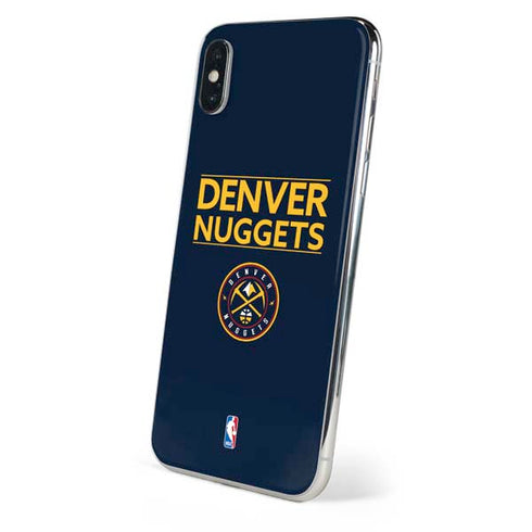 NBA Denver Nuggets Standard - Light Blue iPhone XS Max Skin