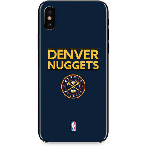 NBA Denver Nuggets Standard - Light Blue iPhone XS Skin