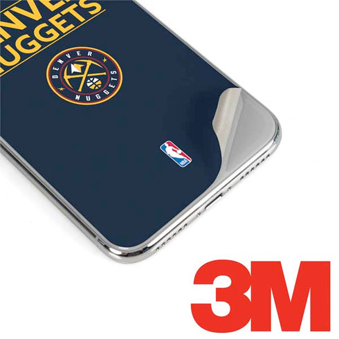 NBA Denver Nuggets Standard - Light Blue iPhone XS Skin