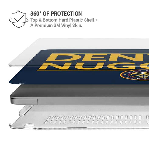 NBA Denver Nuggets Standard - Light Blue MacBook Cases