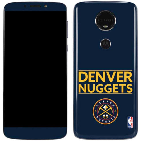 NBA Denver Nuggets Standard - Light Blue Moto E5 Plus Skin