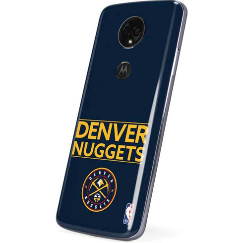 NBA Denver Nuggets Standard - Light Blue Moto E5 Plus Skin