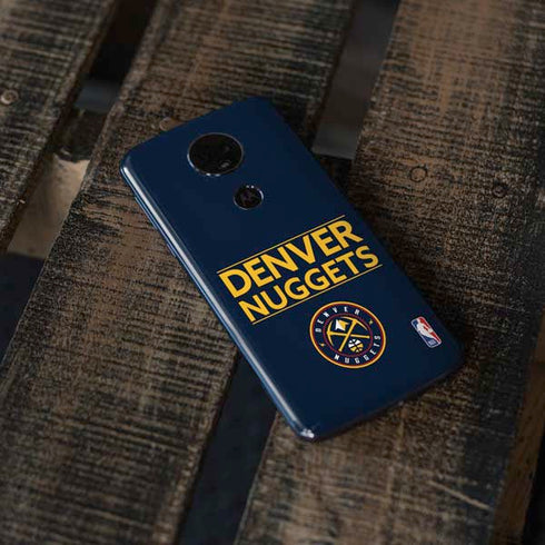 NBA Denver Nuggets Standard - Light Blue Moto E5 Plus Skin