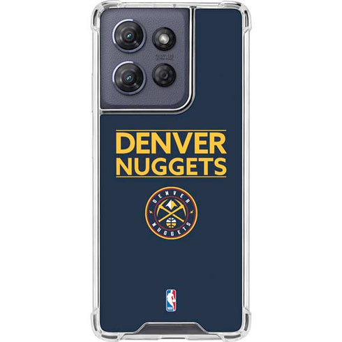 NBA Denver Nuggets Standard - Light Blue Moto G Play 5G (2025) Clear Case