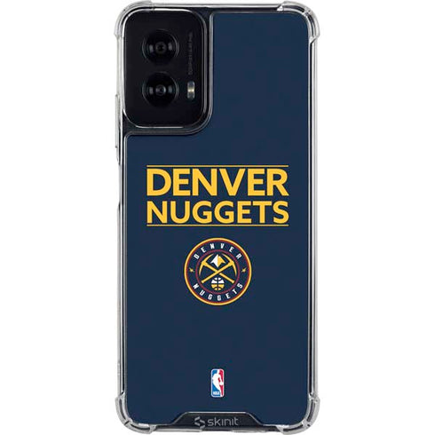 NBA Denver Nuggets Standard - Light Blue Moto G Power 5G (2024) Clear Case