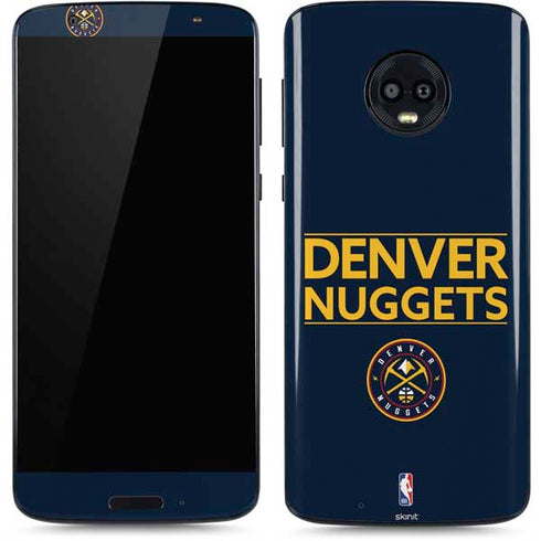 NBA Denver Nuggets Standard - Light Blue Moto G6 Skin