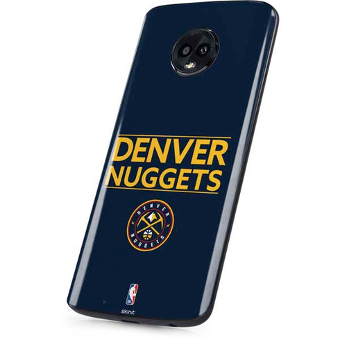 NBA Denver Nuggets Standard - Light Blue Moto G6 Skin