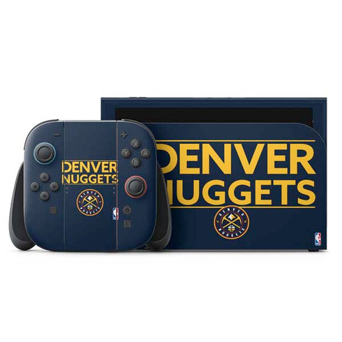 NBA Denver Nuggets Standard - Light Blue Nintendo Skins