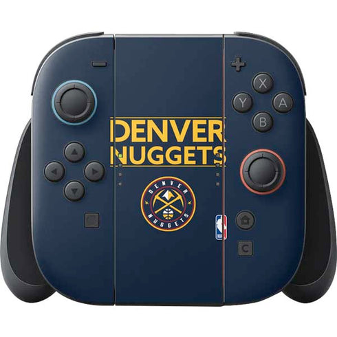 NBA Denver Nuggets Standard - Light Blue Nintendo Switch 2 (2025) Joy-Con Controller Skin