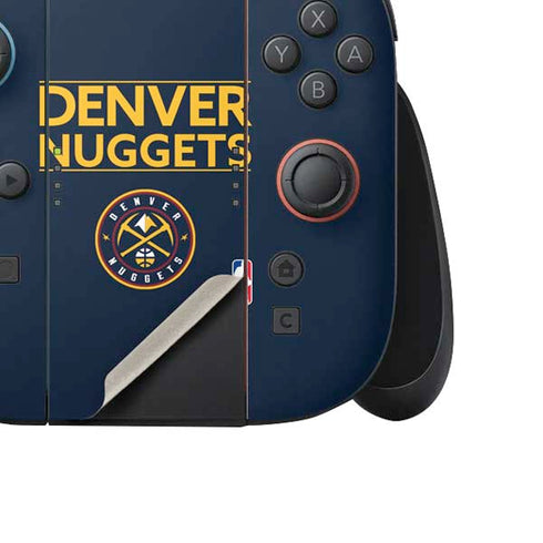 NBA Denver Nuggets Standard - Light Blue Nintendo Switch 2 (2025) Joy-Con Controller Skin
