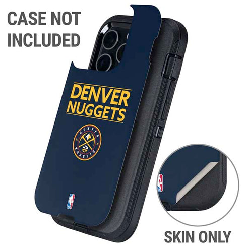 NBA Denver Nuggets Standard - Light Blue Otterbox Defender iPhone Skin