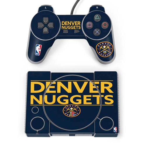 NBA Denver Nuggets Standard - Light Blue PlayStation Classic Bundle Skin
