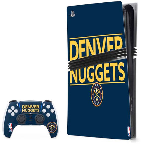 NBA Denver Nuggets Standard - Light Blue PS5 Pro Bundle Skin