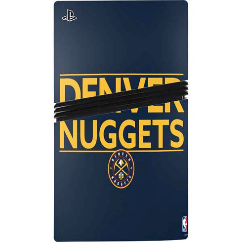 NBA Denver Nuggets Standard - Light Blue PS5 Pro Disk Console Skin