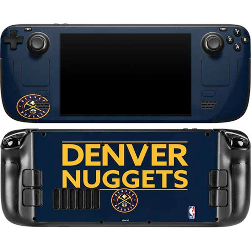 NBA Denver Nuggets Standard - Light Blue Steam Deck Handheld Gaming Computer OLED Skin