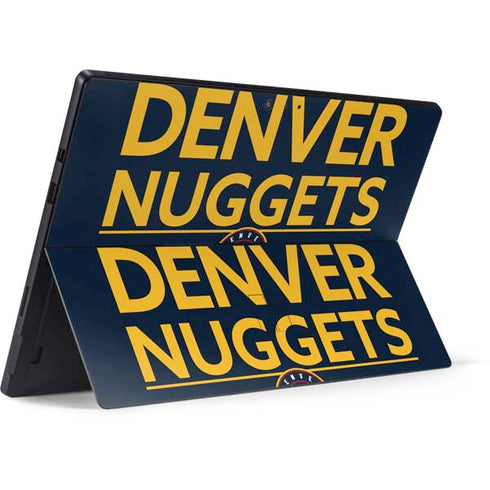 NBA Denver Nuggets Standard - Light Blue Surface Pro 6 Skin