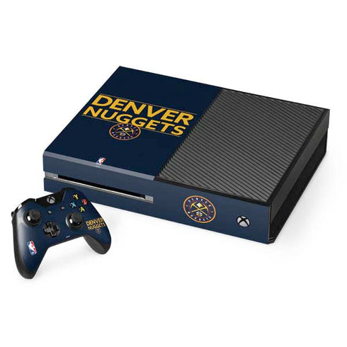 NBA Denver Nuggets Standard - Light Blue Xbox One Console and Controller Bundle Skin