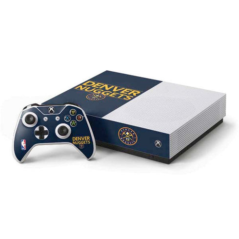 NBA Denver Nuggets Standard - Light Blue Xbox One S All-Digital Edition Bundle Skin