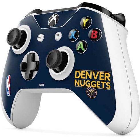 NBA Denver Nuggets Standard - Light Blue Xbox One S Controller Skin