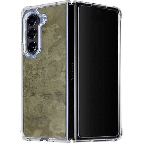 Desert Camo Galaxy Z Fold5 5G Clear Case
