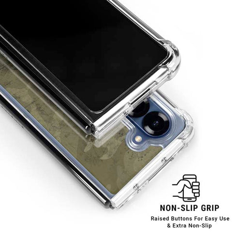 Desert Camo Galaxy Z Fold6 Clear Case